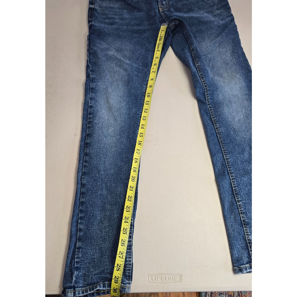 Buffalo David Bitton Jeans Men's 32** Blue Medium Fade Max-X Skinny Stretch - Picture 13 of 16